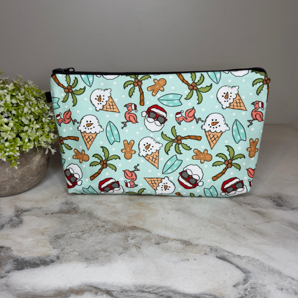 Pouch - Christmas Winter - Summer Ice Cream Snowman