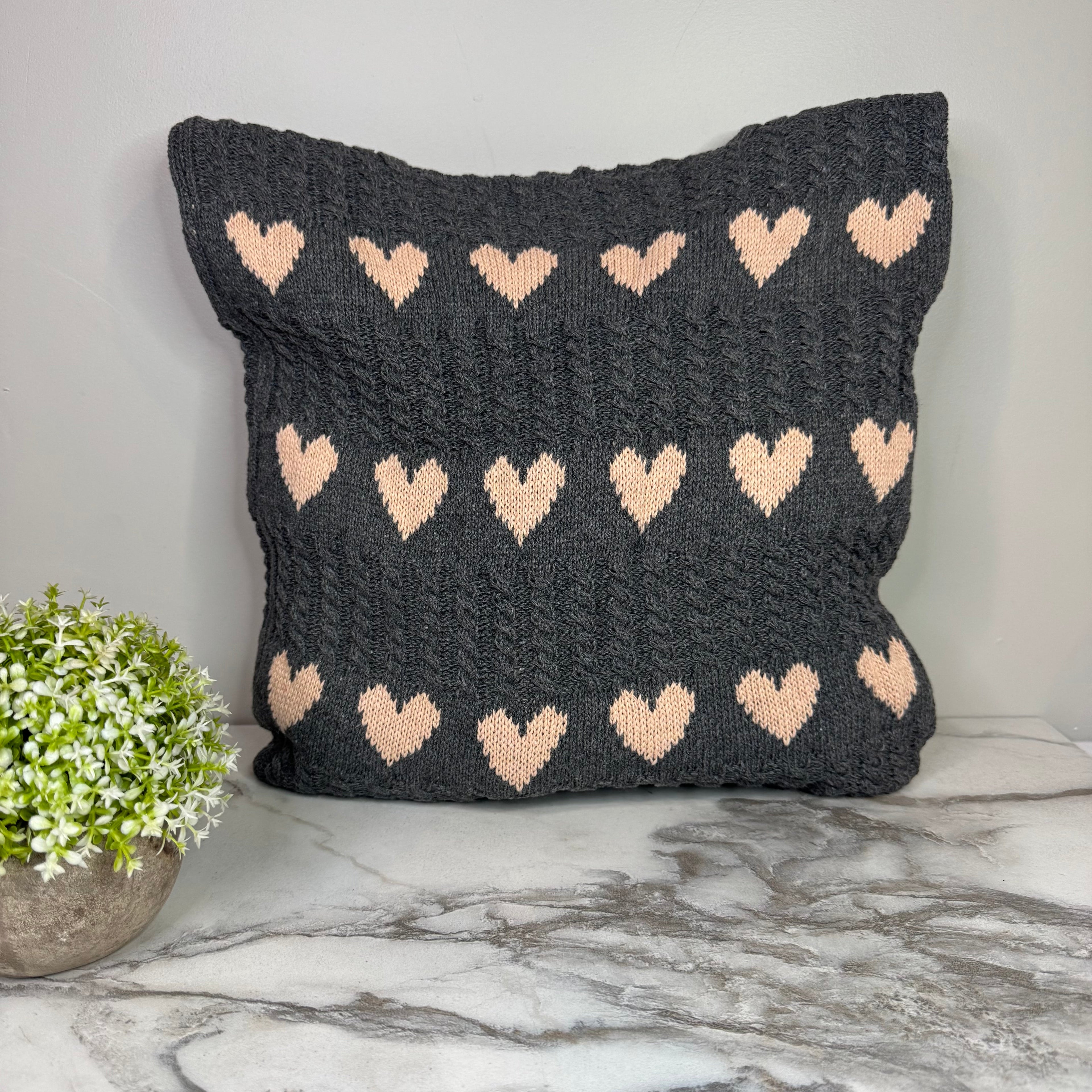 Heart Tote Bag - Knit Sweater