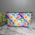 Pouch - Floral Purple Watercolor