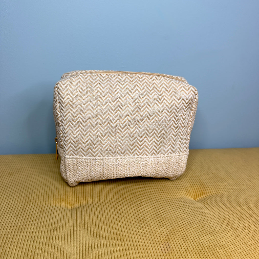 Travel Pouch - Chevron Neutrals