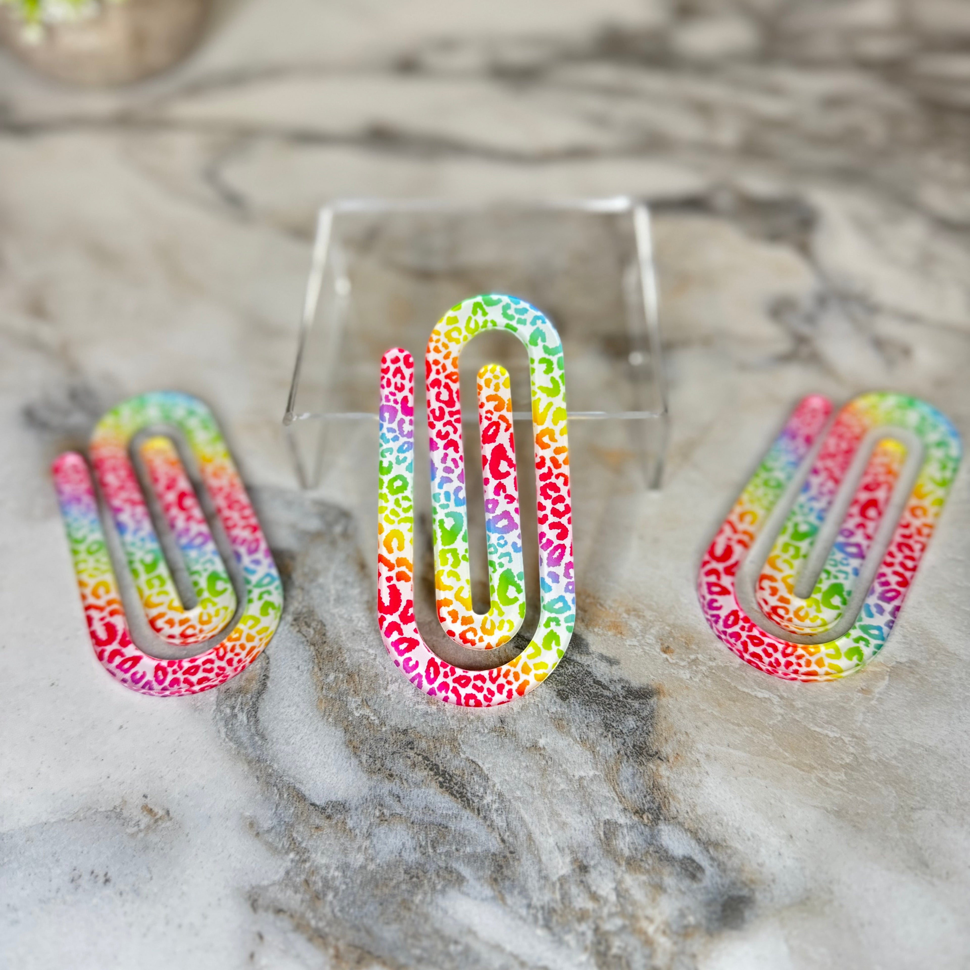 Jumbo Paperclip - Colorful Animal Print