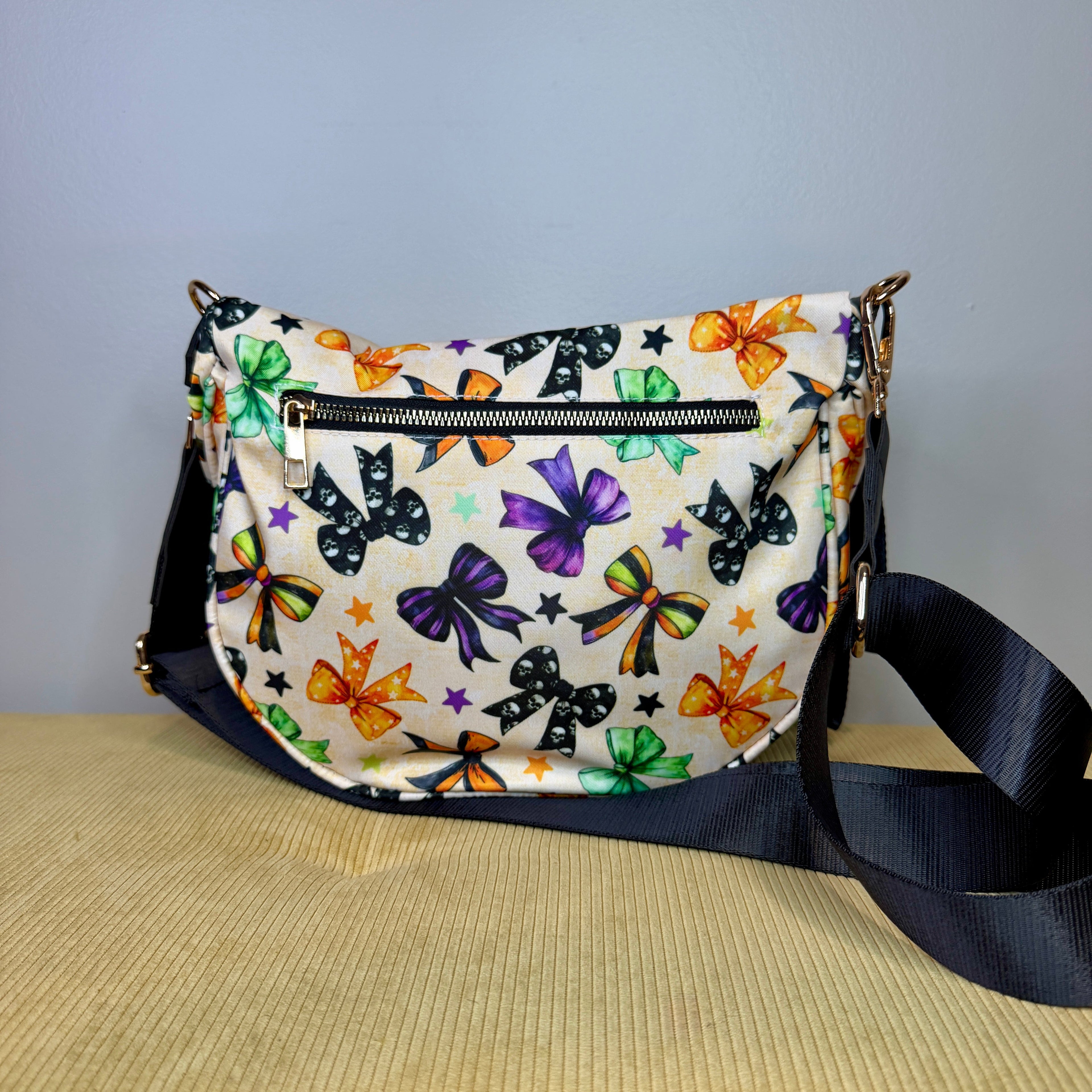 The Roni Nylon Crossbody - Halloween Fall Bows