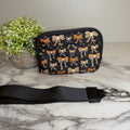 Rue - Nylon Wristlet Wallet - Black Animal Bow