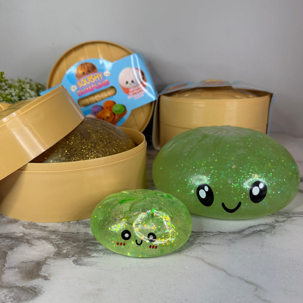 Squishy Toy - XL Jumbo Dumpling, Quick Squeeze Glitter