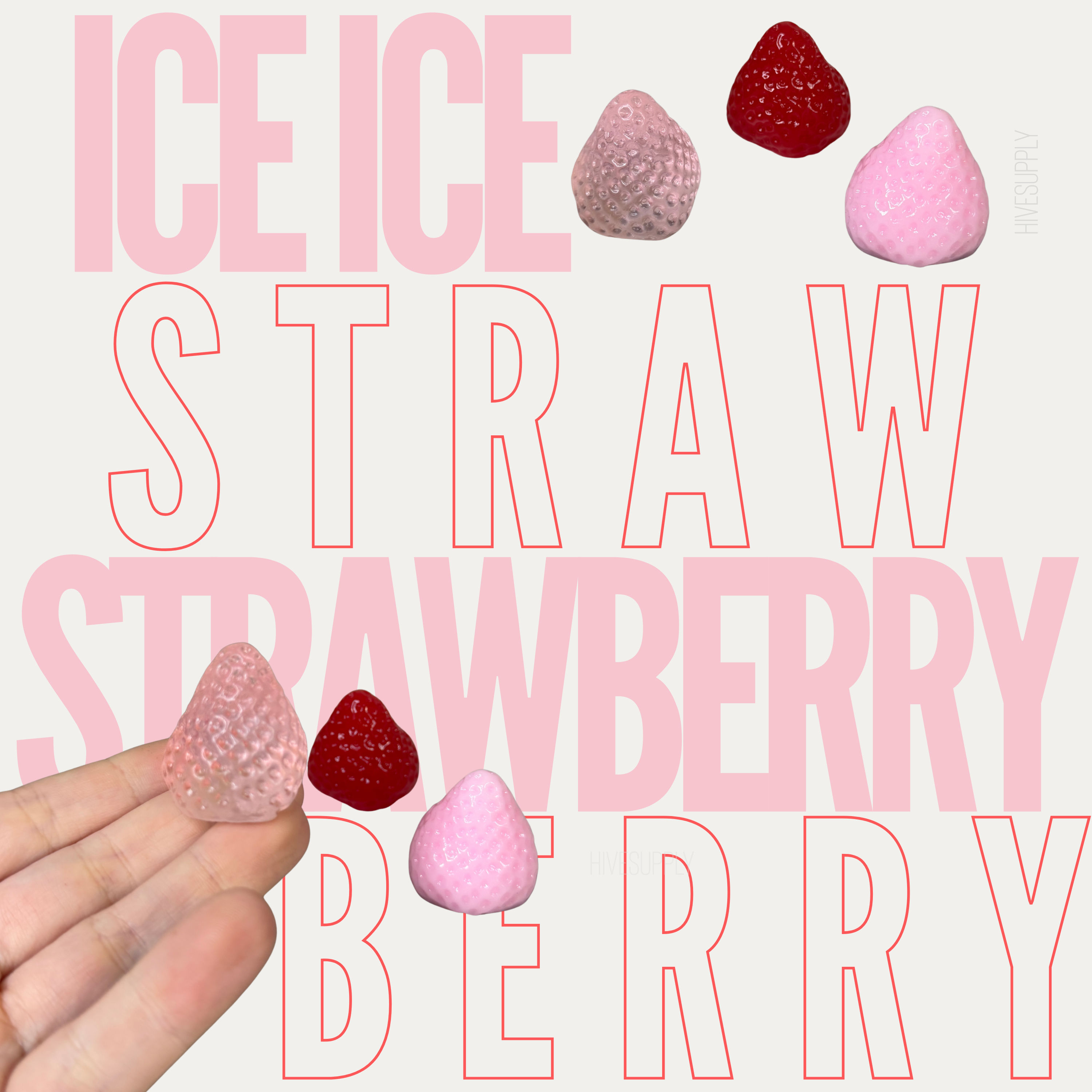 Squishy Toy - Ice Ice Strawberry