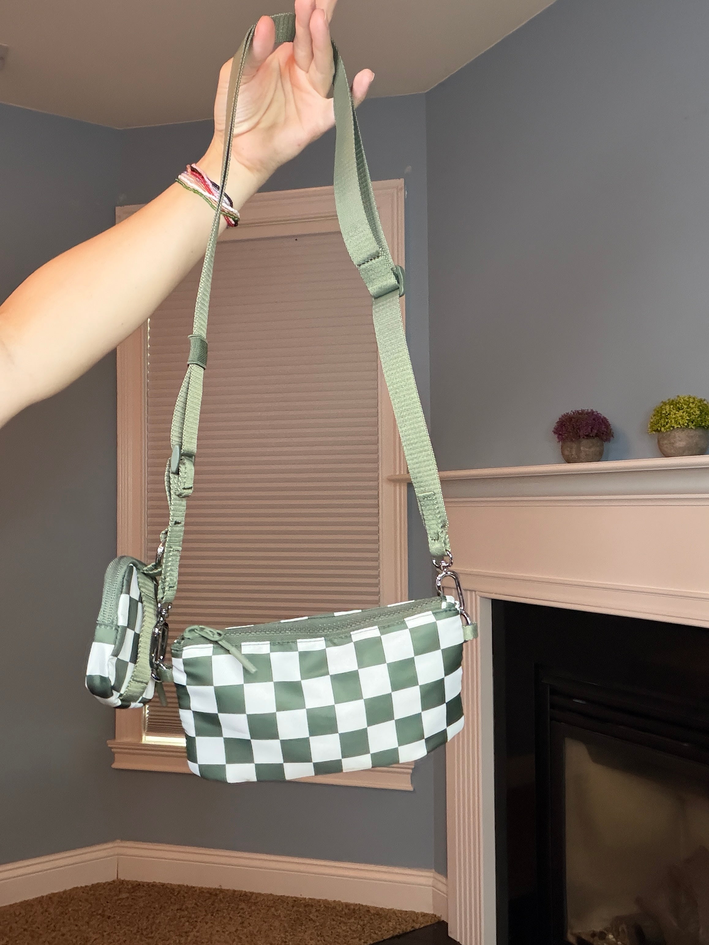 Tara - Double Pouch Nylon Crossbody