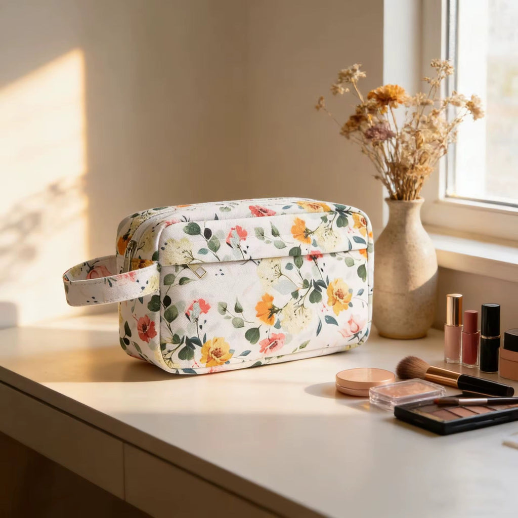 Rectangle Zip Pouch - Floral - PREORDER