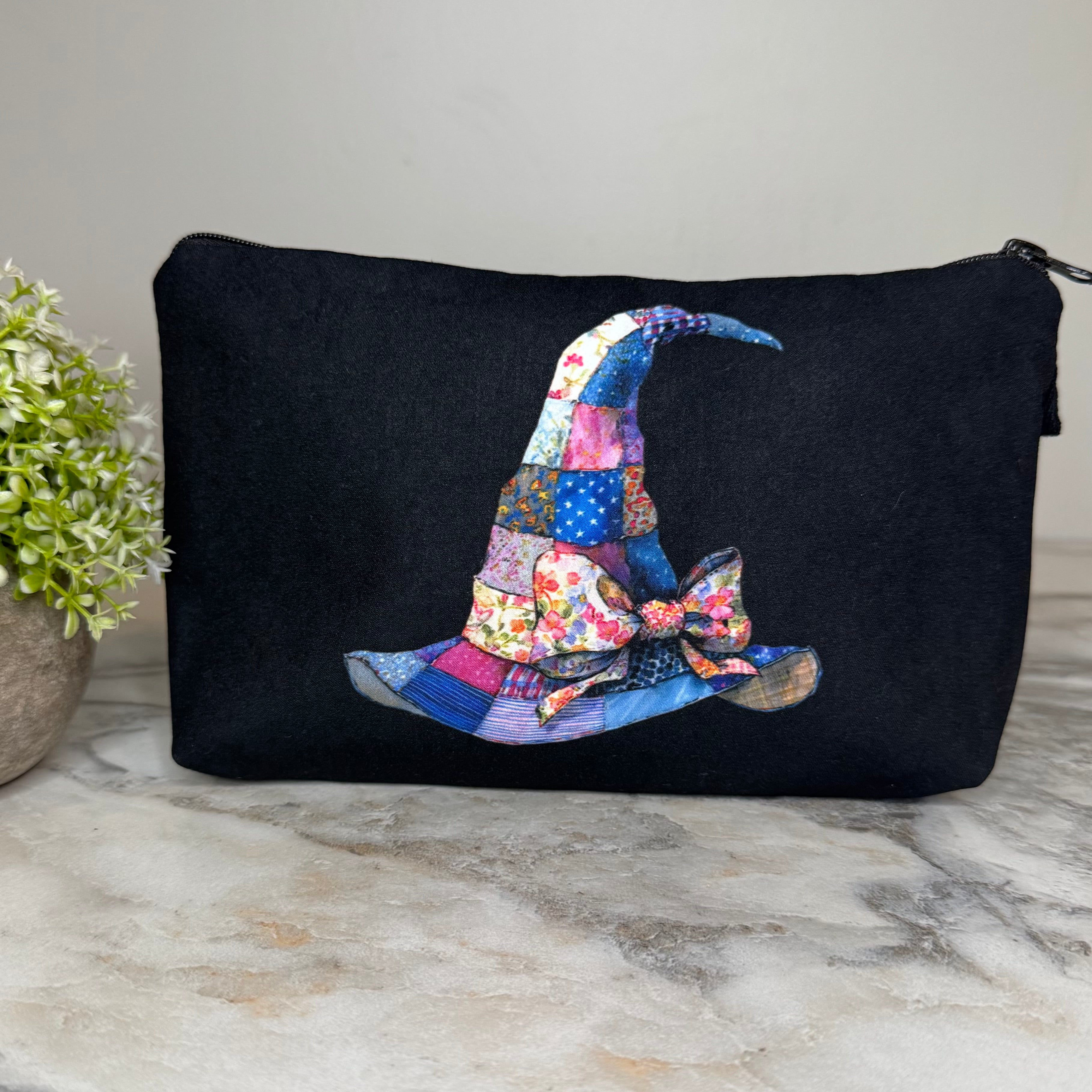Pouch - Halloween Fall - Quilt Witch Hat