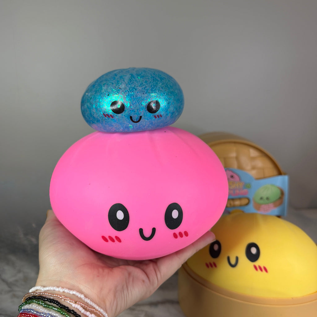 Squishy Toy - XL Jumbo Dumpling, Quick Squeeze Solid