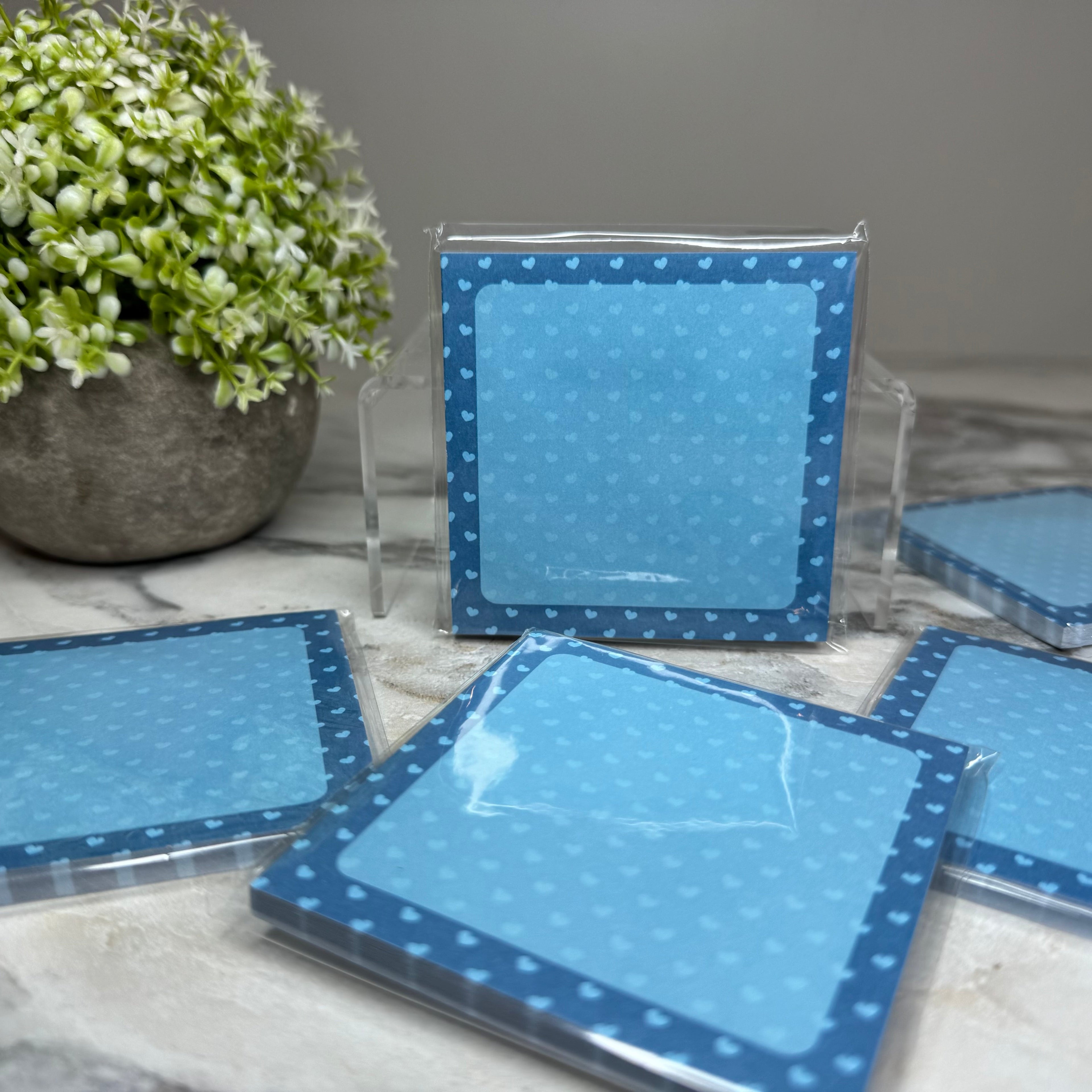 The Sticky Note Collection - Blue Hearts