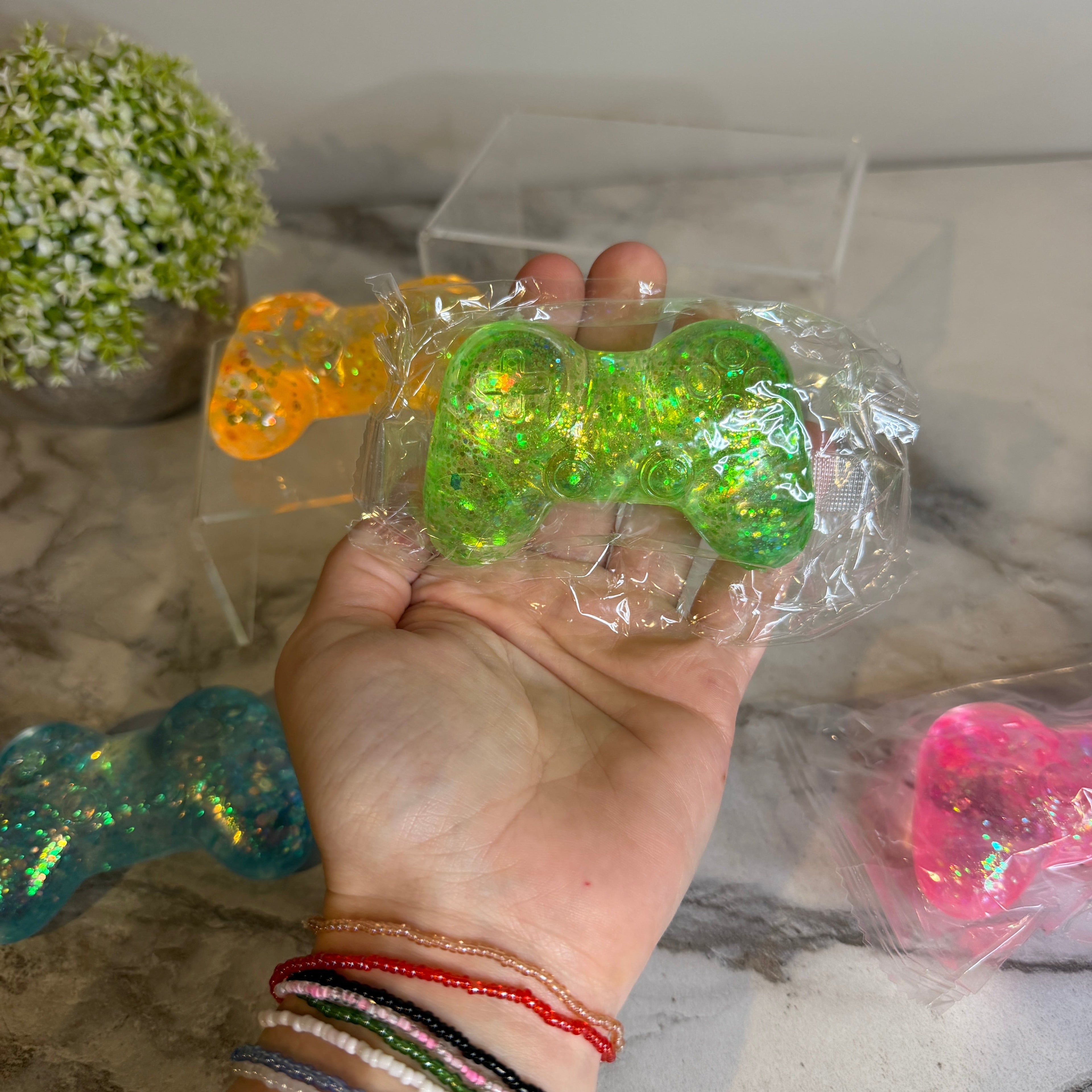 Squishy Toy - Glitter Game Controller