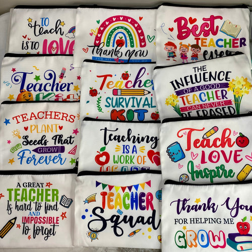 Canvas Pouch - Teacher Mix