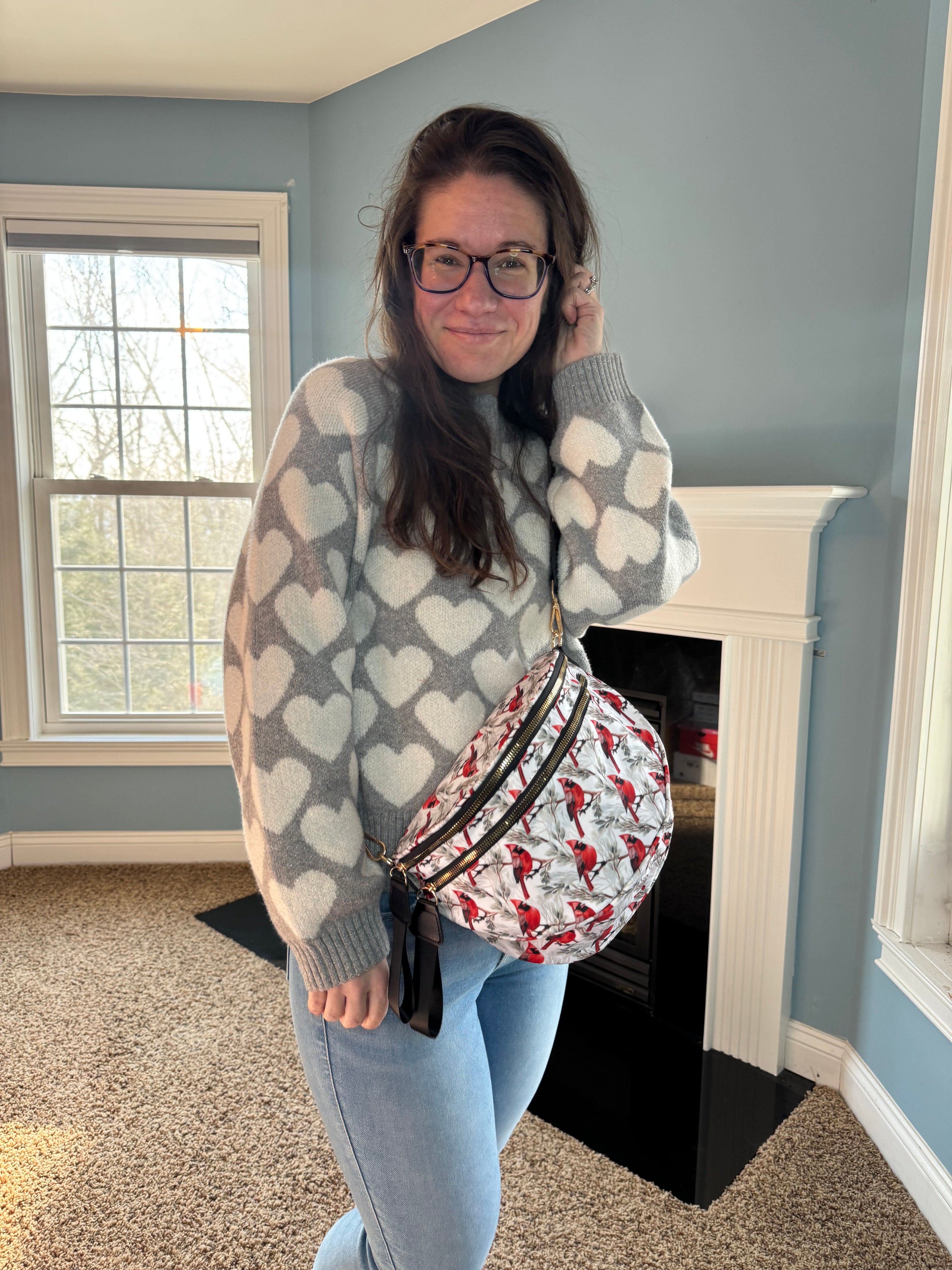 The Roni Nylon Crossbody - Cardinal